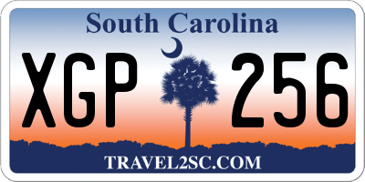SC license plate XGP256