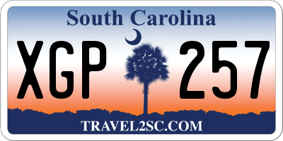 SC license plate XGP257