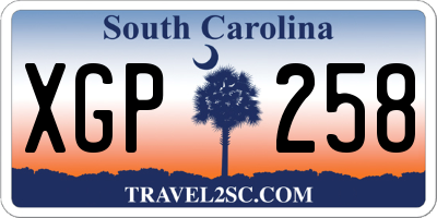 SC license plate XGP258