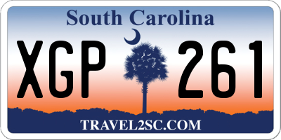 SC license plate XGP261