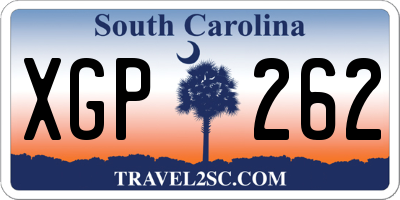 SC license plate XGP262