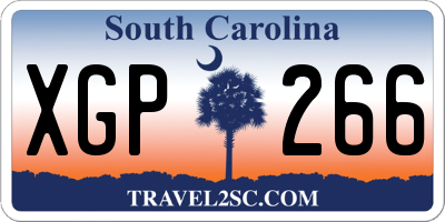 SC license plate XGP266