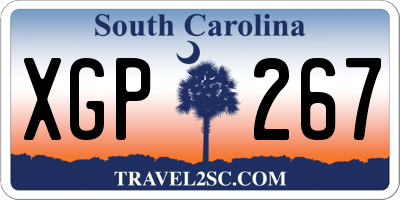 SC license plate XGP267