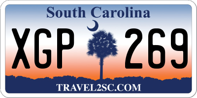 SC license plate XGP269