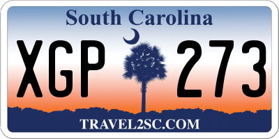 SC license plate XGP273