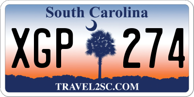 SC license plate XGP274