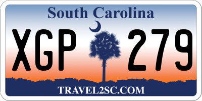 SC license plate XGP279