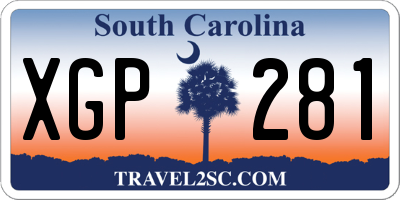 SC license plate XGP281