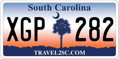 SC license plate XGP282