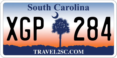 SC license plate XGP284
