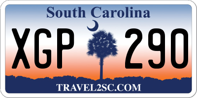 SC license plate XGP290