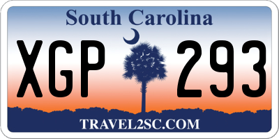 SC license plate XGP293