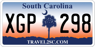 SC license plate XGP298