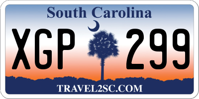 SC license plate XGP299