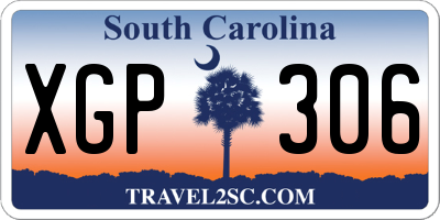 SC license plate XGP306