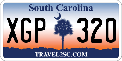 SC license plate XGP320