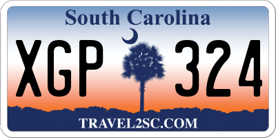 SC license plate XGP324
