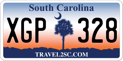 SC license plate XGP328