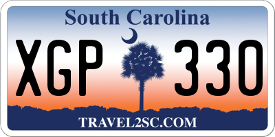 SC license plate XGP330