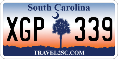 SC license plate XGP339