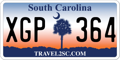 SC license plate XGP364