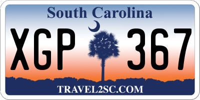 SC license plate XGP367