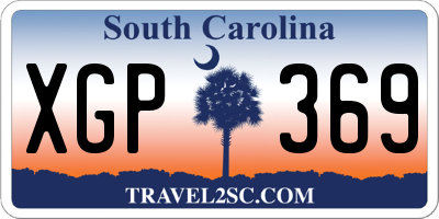 SC license plate XGP369