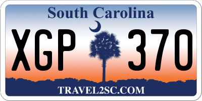 SC license plate XGP370