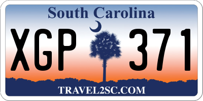SC license plate XGP371