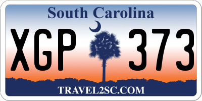 SC license plate XGP373