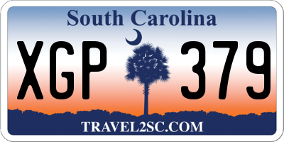 SC license plate XGP379