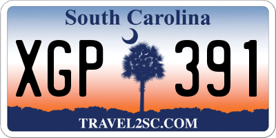 SC license plate XGP391
