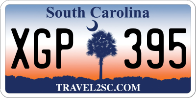 SC license plate XGP395
