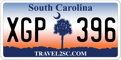 SC license plate XGP396