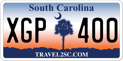 SC license plate XGP400