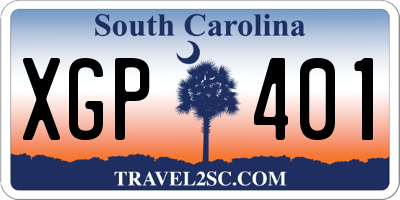 SC license plate XGP401