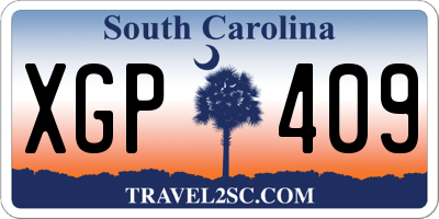 SC license plate XGP409