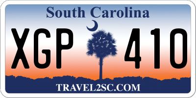 SC license plate XGP410
