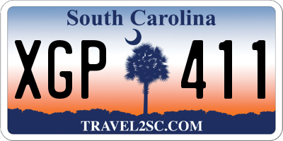 SC license plate XGP411