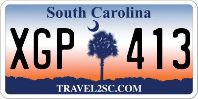 SC license plate XGP413