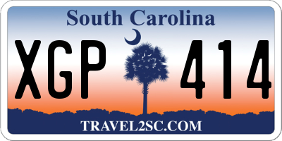 SC license plate XGP414