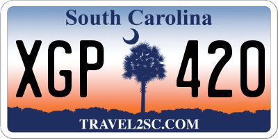 SC license plate XGP420