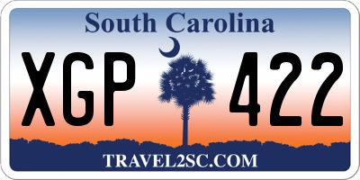 SC license plate XGP422