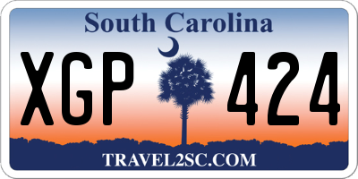 SC license plate XGP424