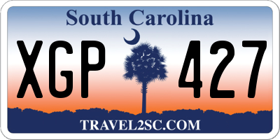 SC license plate XGP427