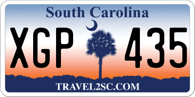 SC license plate XGP435