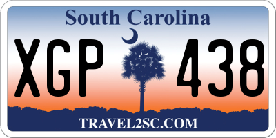 SC license plate XGP438
