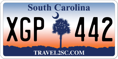 SC license plate XGP442