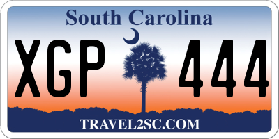 SC license plate XGP444