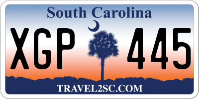SC license plate XGP445